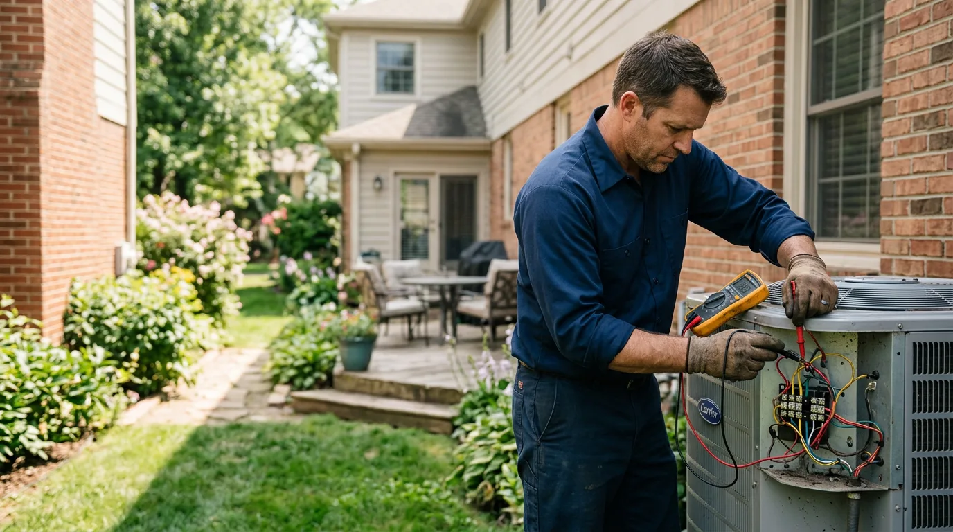 HVAC technician working near Satsuma, AL